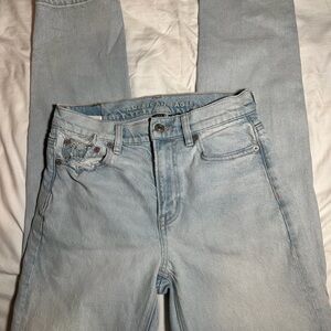 American Eagle Outfitters Light Blue Women's Straight Leg Jeans